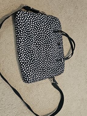 kate spade Black and White Polka Dot Laptop Bag